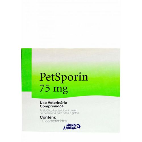 Petsporin 75mg – 12 Comprimidos _ Mundo Animal 75mg