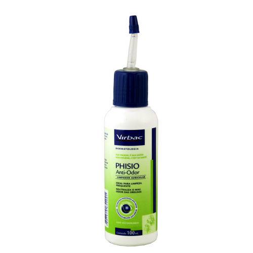 Phisio Anti-odor 100ml (limpador Auricular) - Virbac