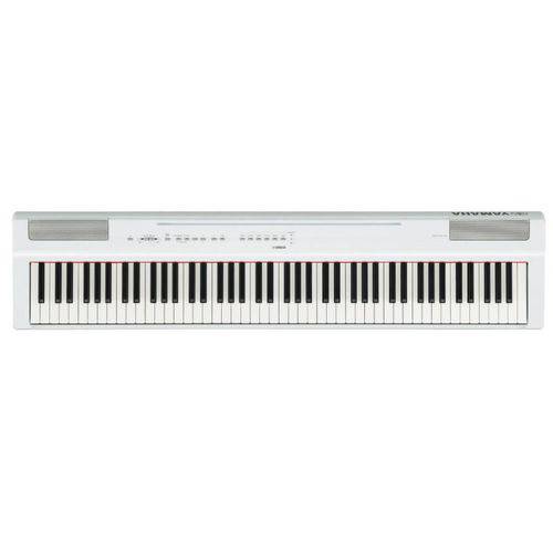 Piano Digital Yamaha P-125WH Branco com 88 Teclas de Mecanismo GHS 24 Sons e 20 Ritmos