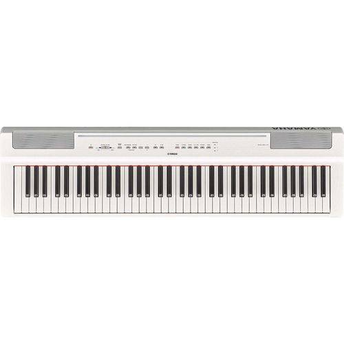 Piano Digital Yamaha P121wh Branco - 73 Teclas - 192 Polifonias - Inclui Pedal, Fonte Pa 150 e Supor