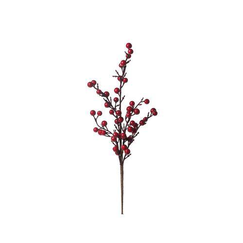 Pick Decoração Natal C/cerejas 35cm Vermelho