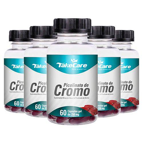 Picolinato de Cromo - 5 Un de 60 Cápsulas - Take Care