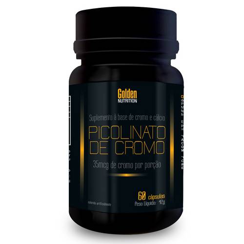 Picolinato de Cromo - 60 Cápsulas - Golden Nutrition