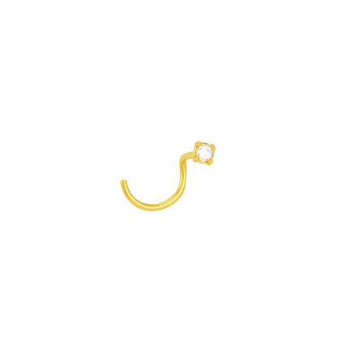 Piercing de Nariz em Ouro 18K com Zircônia - AU5685