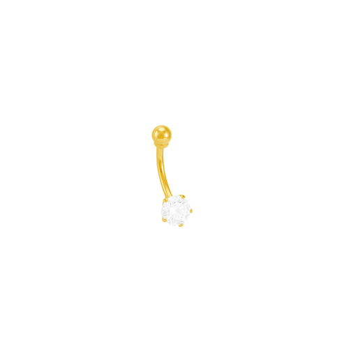 Piercing de Umbigo em Ouro 18K com Zircônia - AU5826