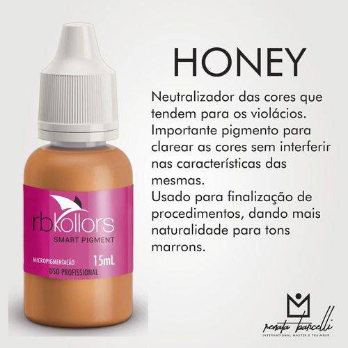 Pigmento Rb Kollors para Micropigmentação Cor Honey