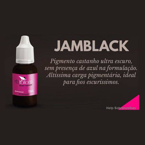 Pigmento Rb Kollors para Micropigmentação Cor JamBlack