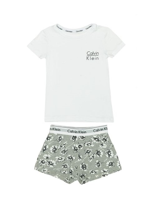 Pijama Calvin Klein Underwear Camiseta e Short Modern Cotton Floral Mescla - 43255
