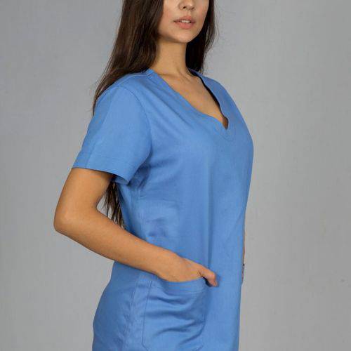 Pijama Hospitalar Básico Azul FAÍKO Jalecos