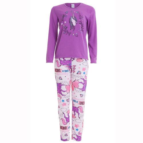 Pijama de Frio Juvenil em Moletinho Luna Cuore 0536