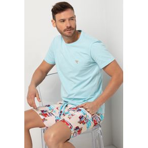 Pijama de Malha Estampado - Estação de Verão G
