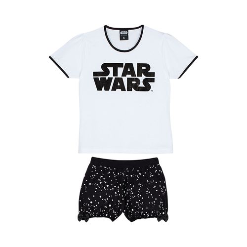 Pijama Disney Star Wars Short Doll (Infantil) Tamanho: 04 | Cor: Branca