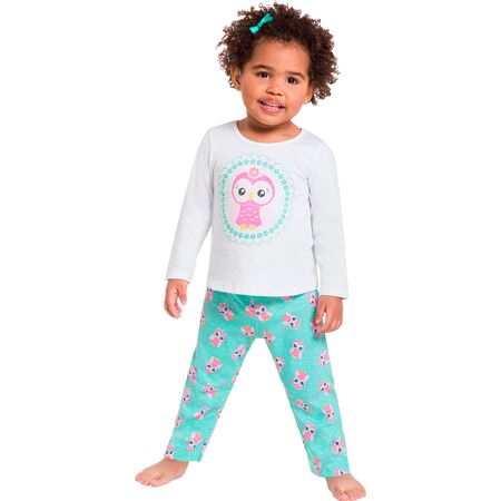 Pijama Infantil Feminino Blusa + Calça Kyly 207001.0001.1