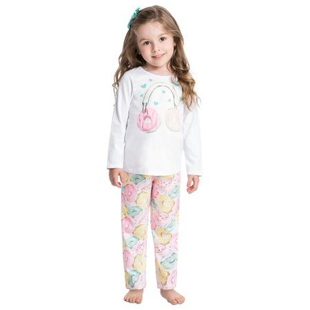 Pijama Infantil Feminino Blusa + Calça Kyly 109276.0467.8