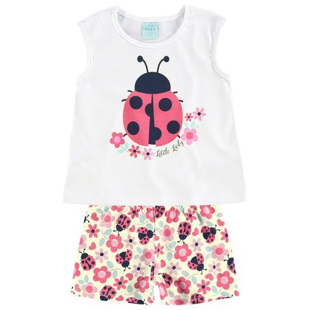 Pijama Infantil Feminino Blusa + Short Kyly 109431.0001.2