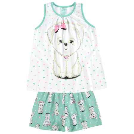 Pijama Infantil Feminino Blusa + Short Kyly 109435.0001.4