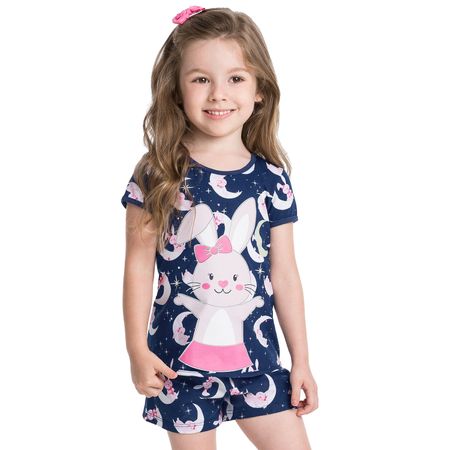Pijama Infantil Feminino Blusa + Short Kyly 109274.6790.2