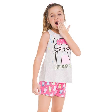 Pijama Infantil Feminino Blusa + Short Kyly 109785.0001.10