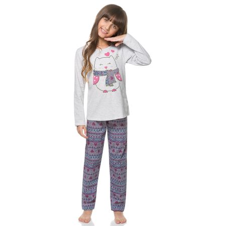 Pijama Infantil Feminino Kyly Meia Malha 206791.0467.10