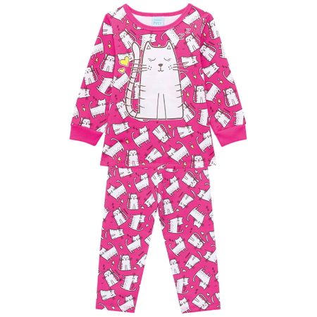 Pijama Infantil Feminino Kyly Moletom Peluciado 206782.40064.G