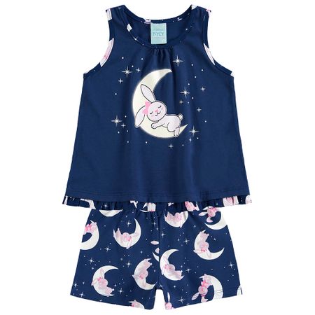 Pijama Infantil Feminino Regata + Short Kyly 109271.6790.6