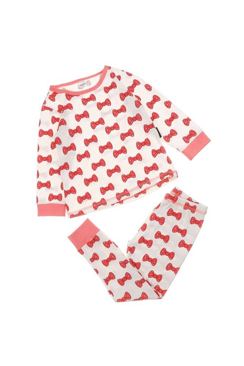 Pijama Infantil Laços 02 - Cru