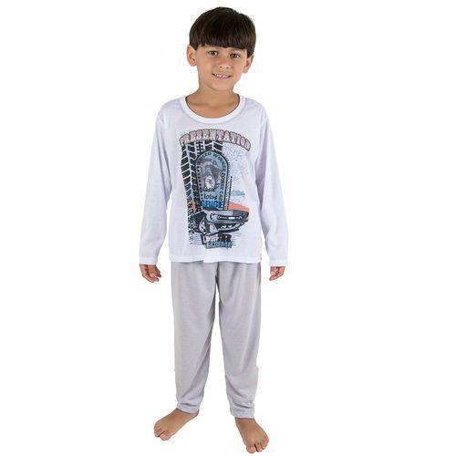 Pijama Infantil Manga Longa Masculino Estampado