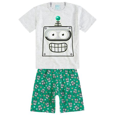 Pijama Infantil Masculino Camiseta + Bermuda Kyly 109442.0467.2