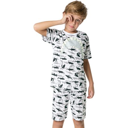 Pijama Infantil Masculino Camiseta + Bermuda Kyly 109444.0465.1