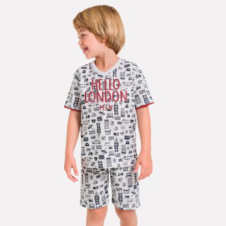 Pijama Infantil Masculino Camiseta + Bermuda Milon M6706.0467.2