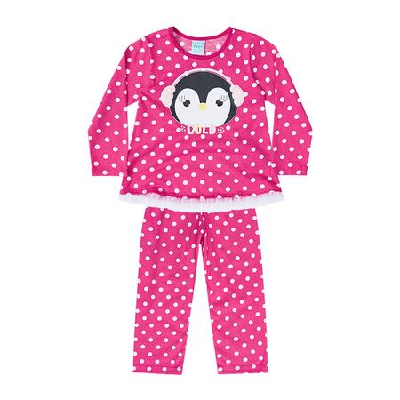 Pijama Infantil Menina em Meia Malha 206486.40038.1