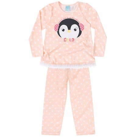 Pijama Infantil Menina em Meia Malha 206486.3387.1