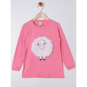Pijama Longo Infantil para Menina - Coral 8
