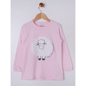 Pijama Longo Infantil para Menina - Rosa 10