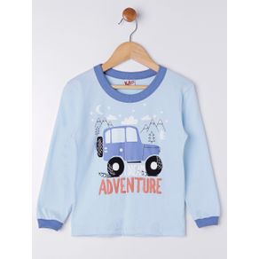 Pijama Longo Infantil para Menino - Azul 1