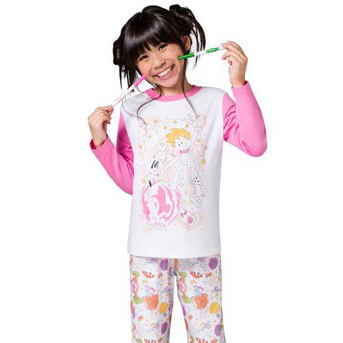 Pijama Longo Kids Feminino - para Colorir