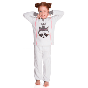 Pijama Longo Soft Guaxinim Kids