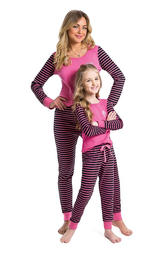 Pijama Longo Suedine Premium Menina Rosa Claro - 1