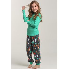 Pijama Mini Ragla com Ribana na Calca-Monstrinhos 10