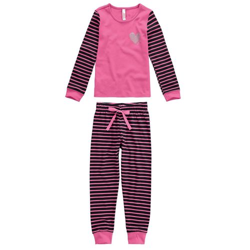 Pijama Rosa Coração - 1