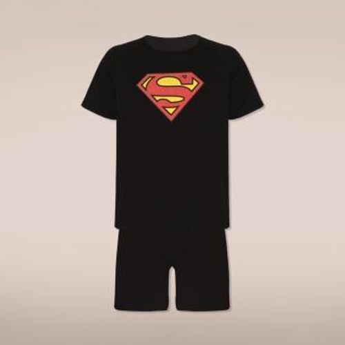 Pijama Superman Urban (Adulto) Tamanho: G | Cor: Preta