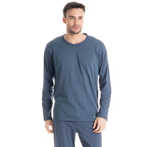 Pijama Vicente Longo Azul Medio/G