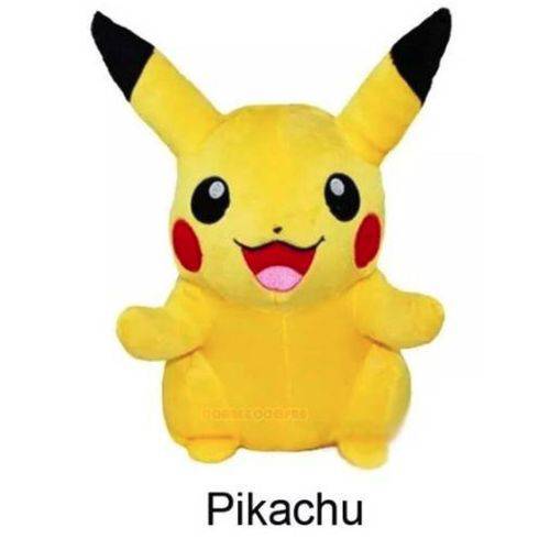 Pikachu Pelúcia com Musica de Abertura Pokemon Go 20 Cm