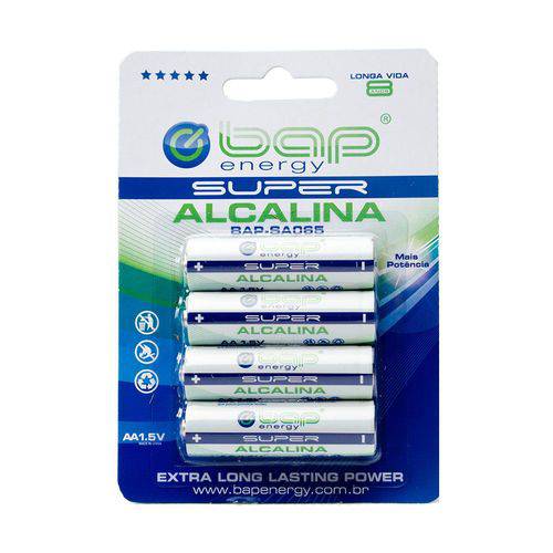 Pilha Alcalina Aa 1.5 V com 4 Unidades Bap-sa065 Bap Energy