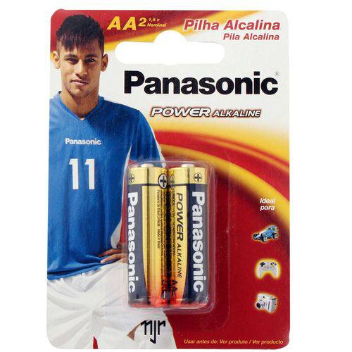 Pilha Alcalina Aa com 2 Pçs - Panasonic