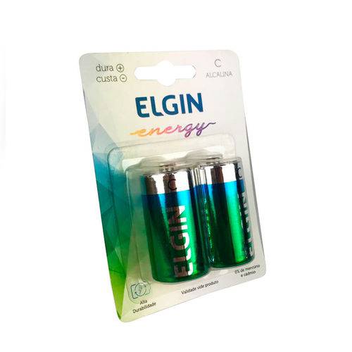 Pilha Alcalina C Elgin Lr14 1.5v (blister C2)