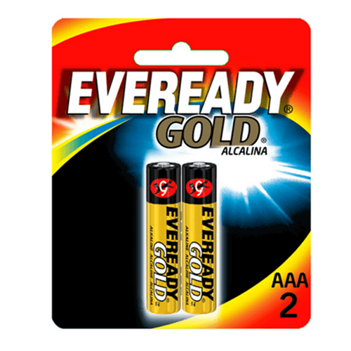 Pilha Alcalina Eveready Gold AAA Palito - 2 Unidades 40175
