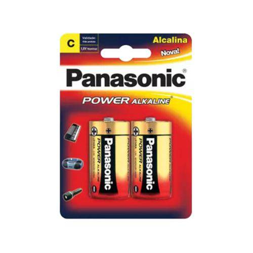 Pilha Alcalina Media C Panasonic 6 Cartelas com 2 Unidades