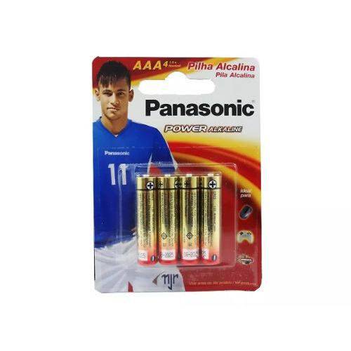 Pilha Alcalina Palito Aaa Panasonic 12 Cartelas com 4 Unidades