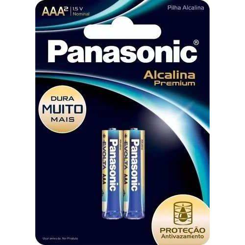 Pilha Alcalina Premium Palito Aaa Panasonic 20 Cartela com 2 Unidades